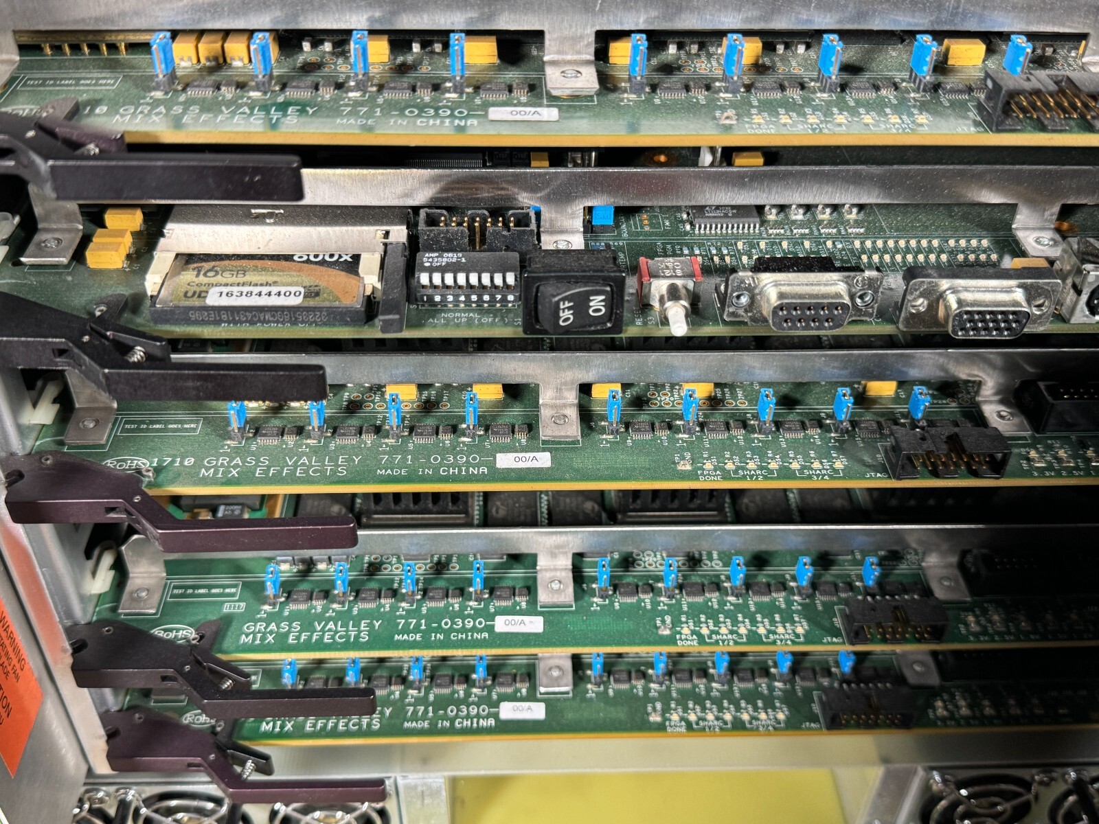 Grass Valley Karrera Classic Frame 96 inputs X 48 outputs. 4 ME’s