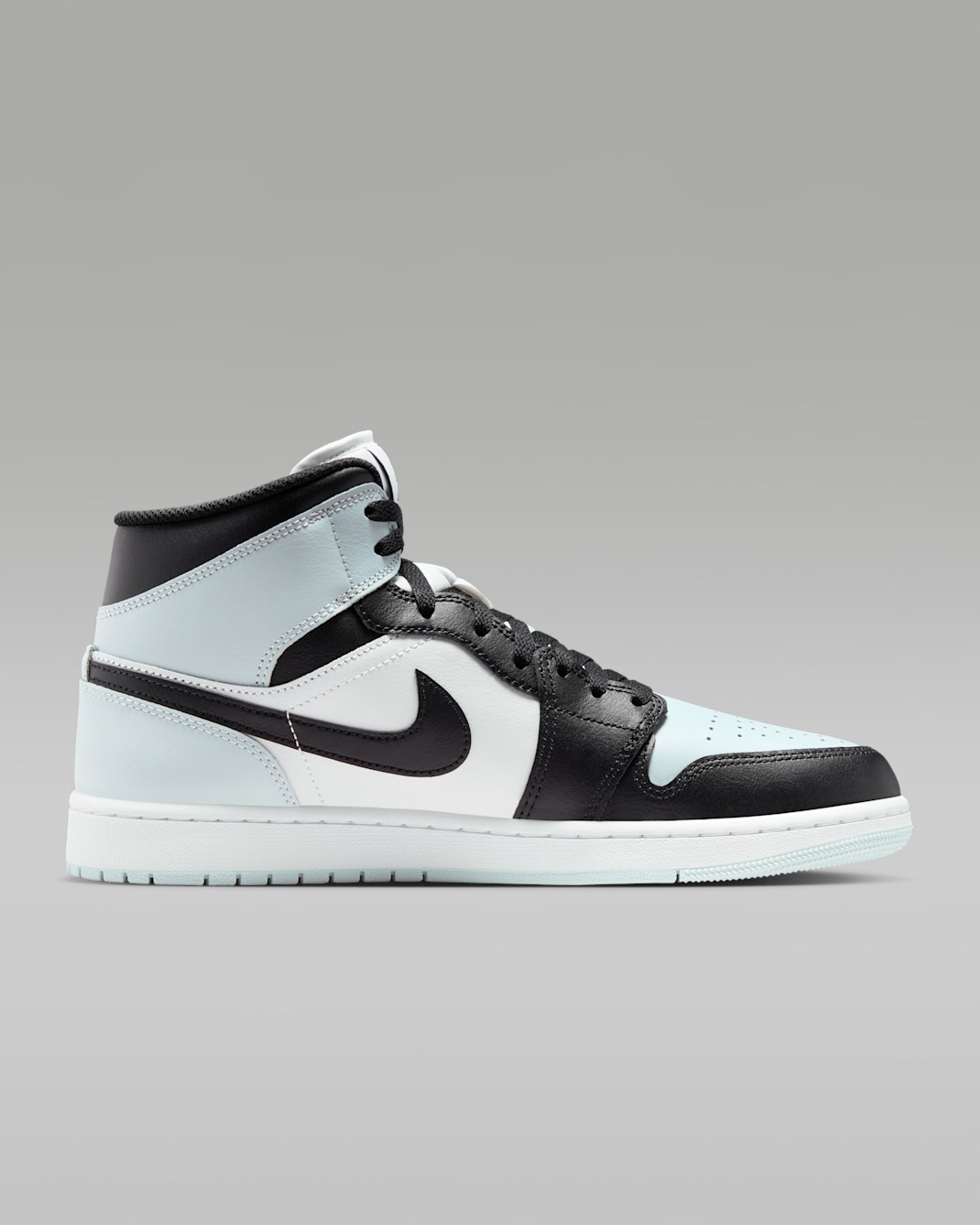 Nike Air Jordan 1 Mid Shoes Black Squadron Blue White DQ8426-002 Men's Sizes NEW