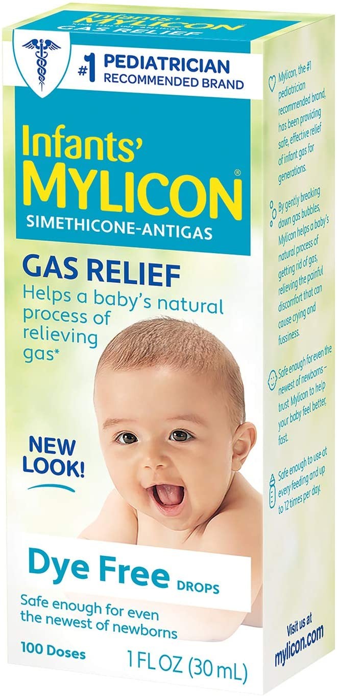 Mylicon Infant Gas Relief Dye Free Drops, 1 fl oz, 100 Doses
