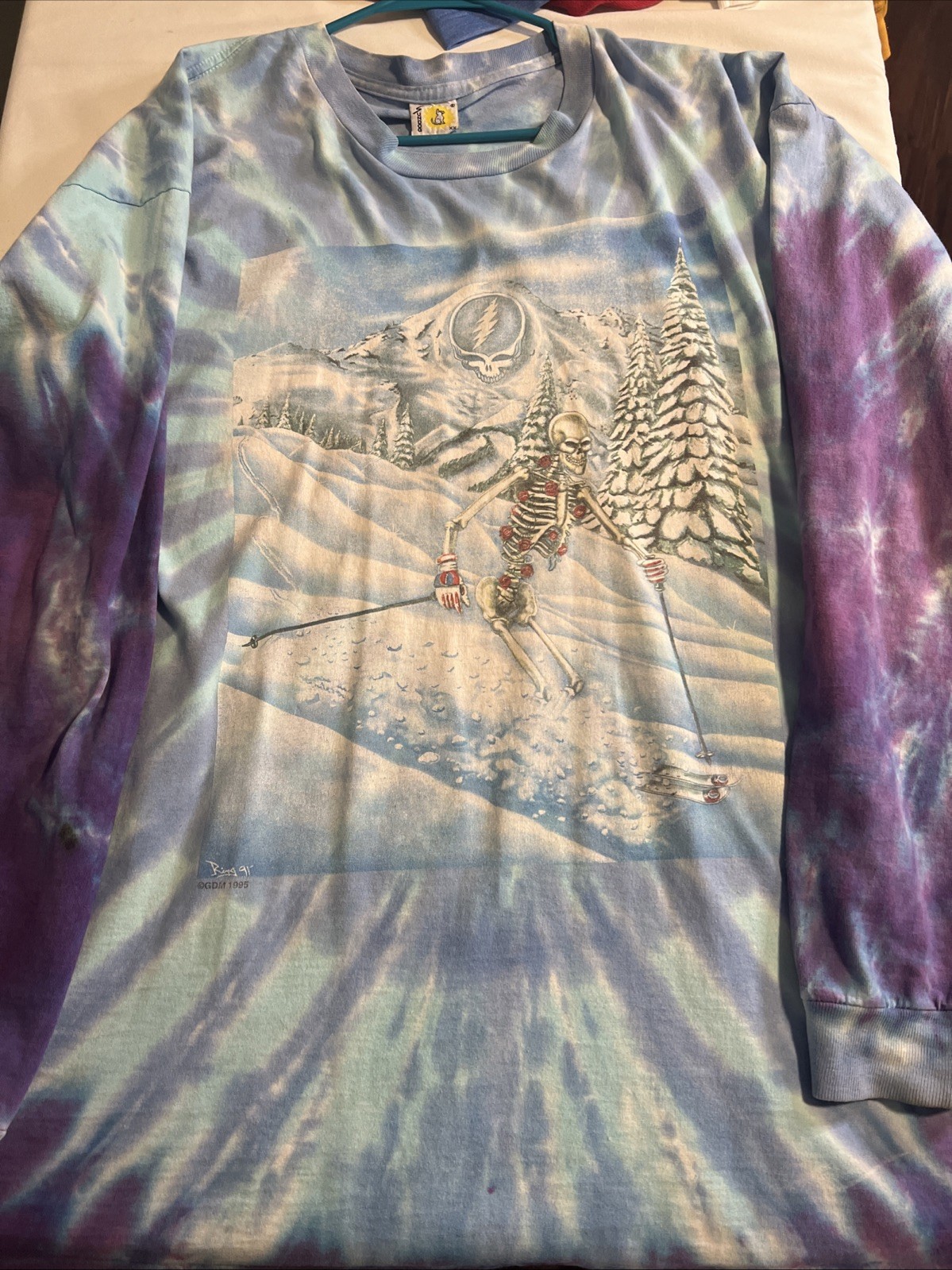 1995 Vintage Grateful Dead Winter Long Sleeve sundog tag