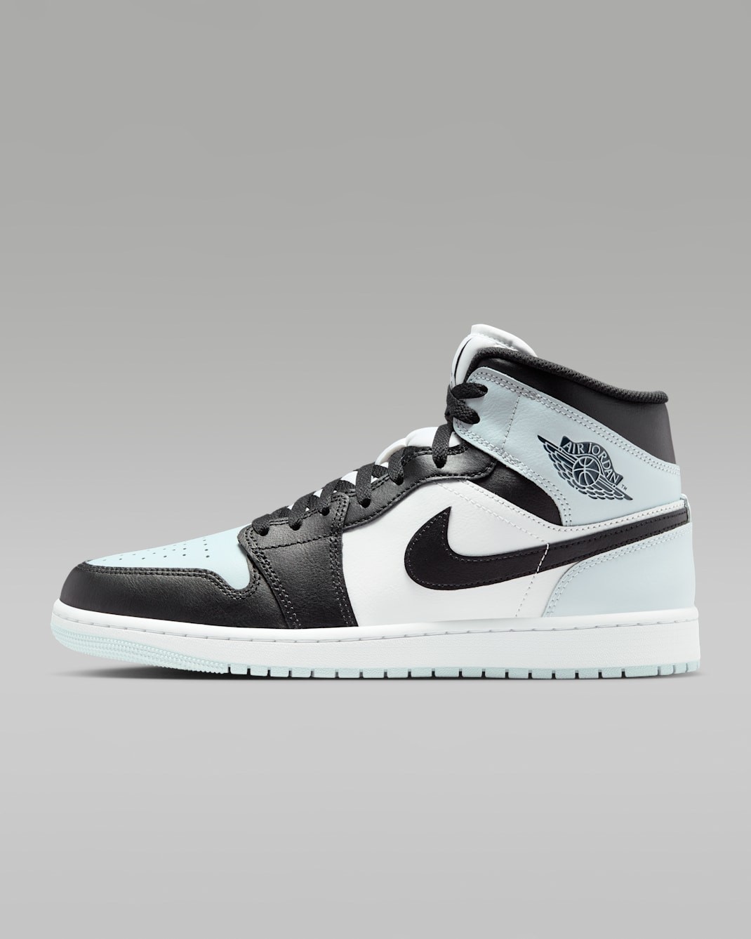 Nike Air Jordan 1 Mid Shoes Black Squadron Blue White DQ8426-002 Men's Sizes NEW