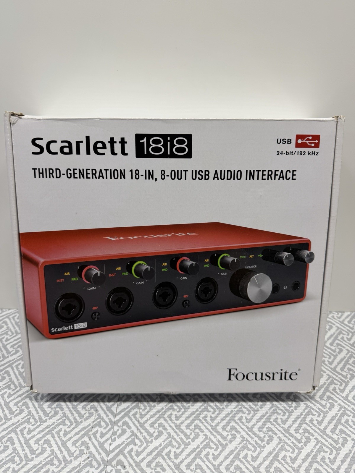 Focusrite Scarlett 18i8 (3rd Gen) USB Audio Interface - Complete Open Box CIB