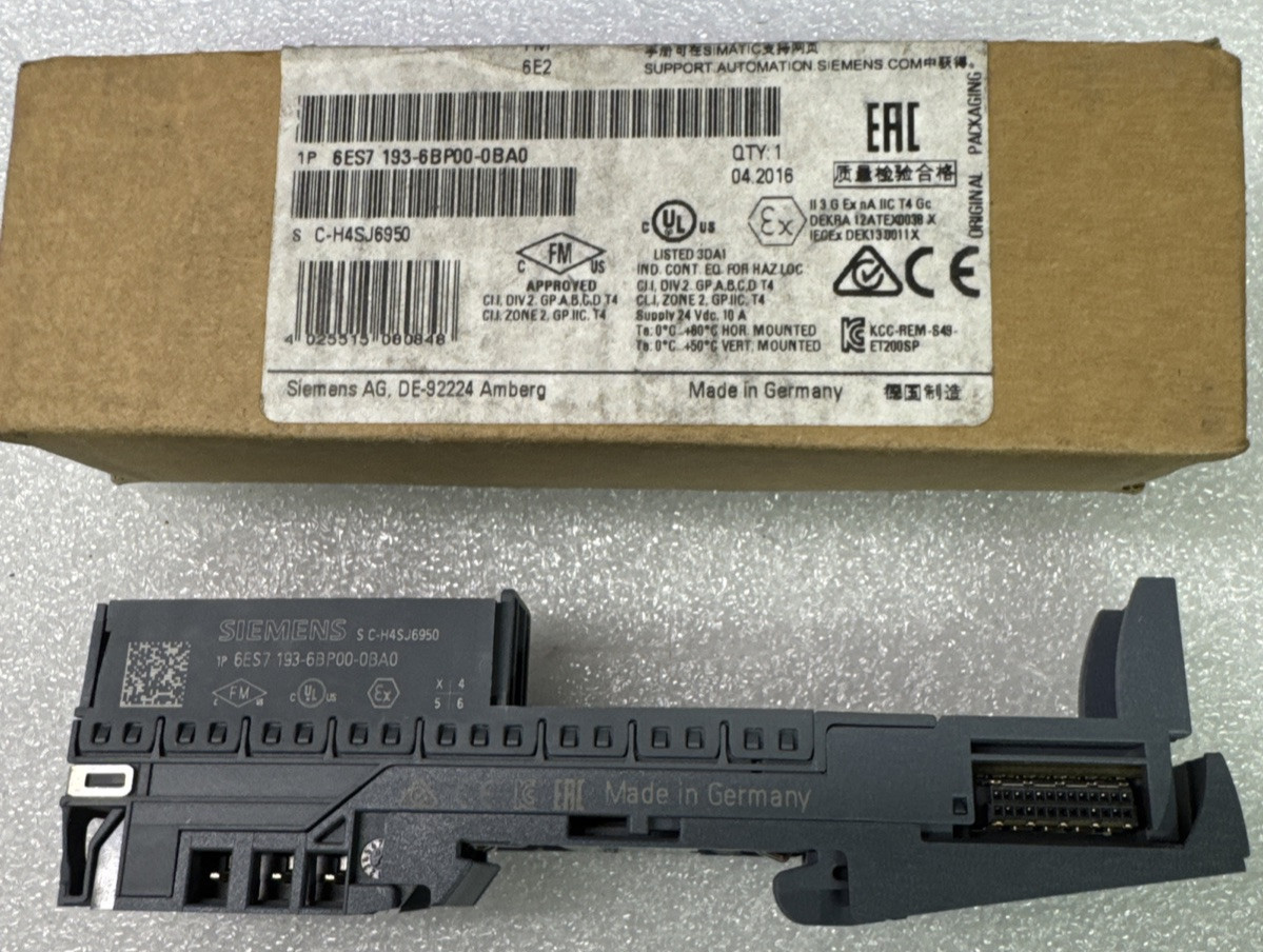New In Box SIEMENS 6ES7 193-6BP00-0BA0 Base Unit AO