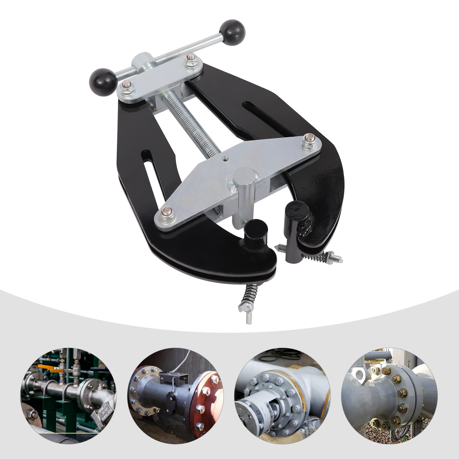 Pipe Clamp 2 to 6 in Steel Pipe Alignment Tool High Strength Clamp Lightweight