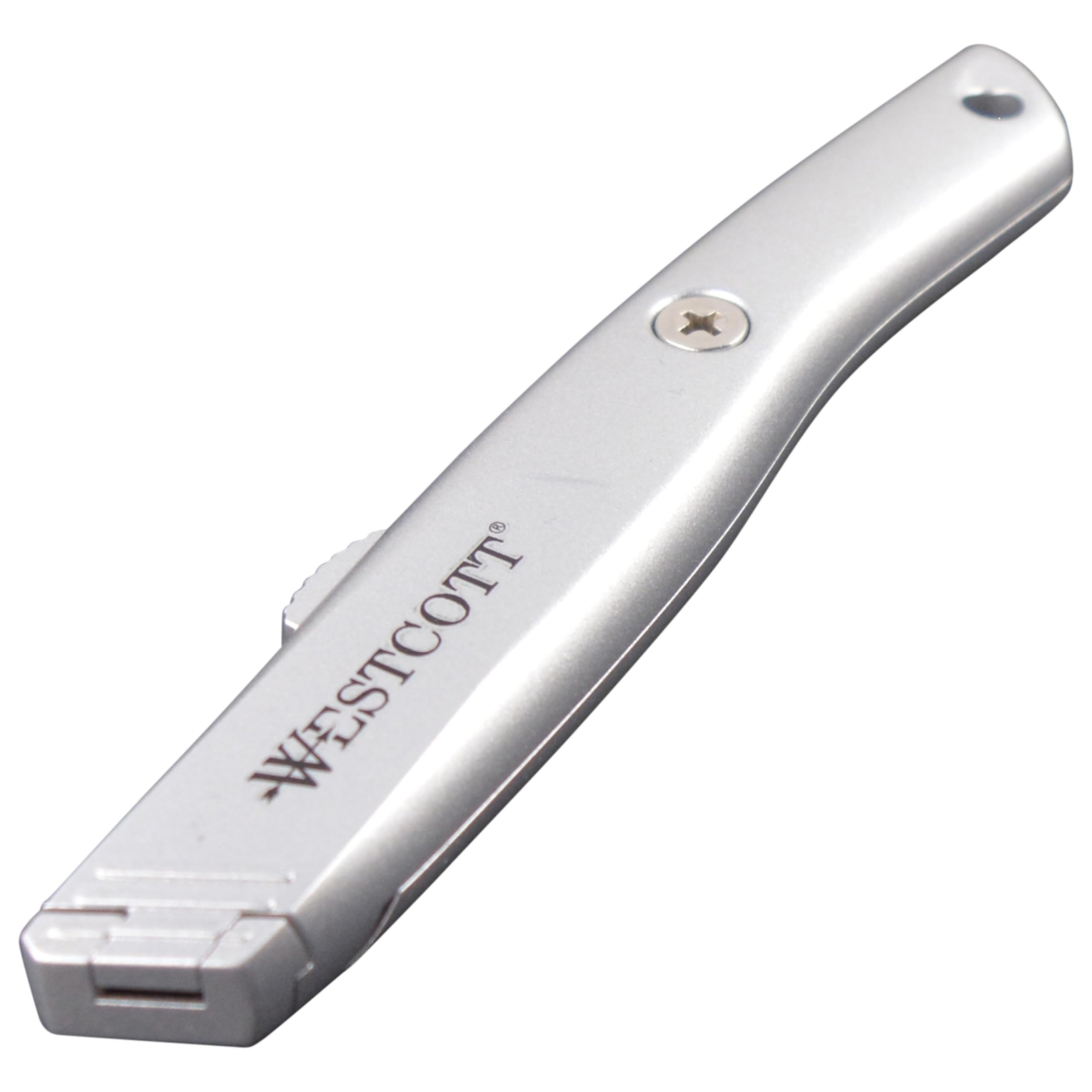 Aluminum Safety Cutter with Ceramic Blade Silver