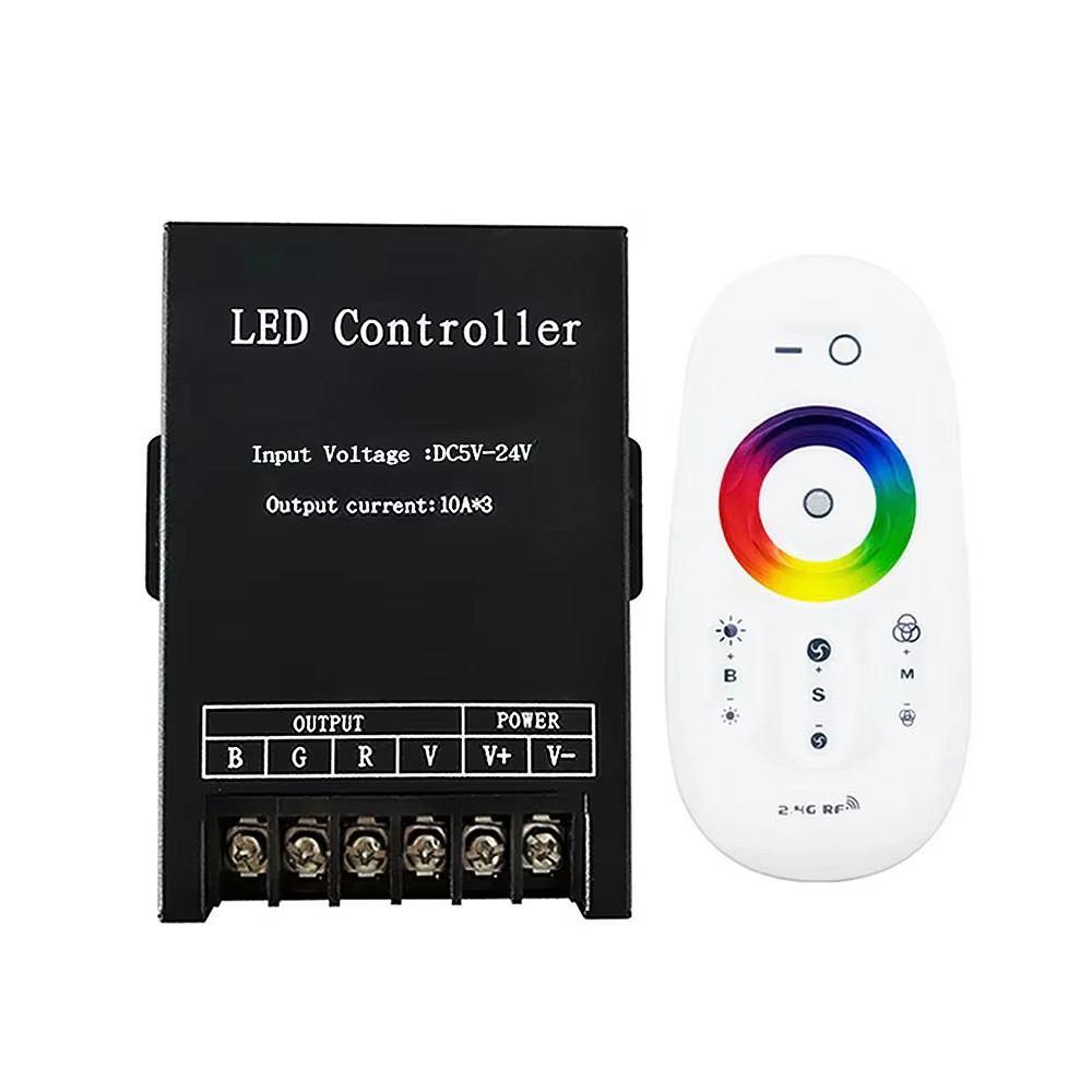2.4G Touch Remote Control 30A Controller RGB Dimmer LED Light Strip DC5-24V