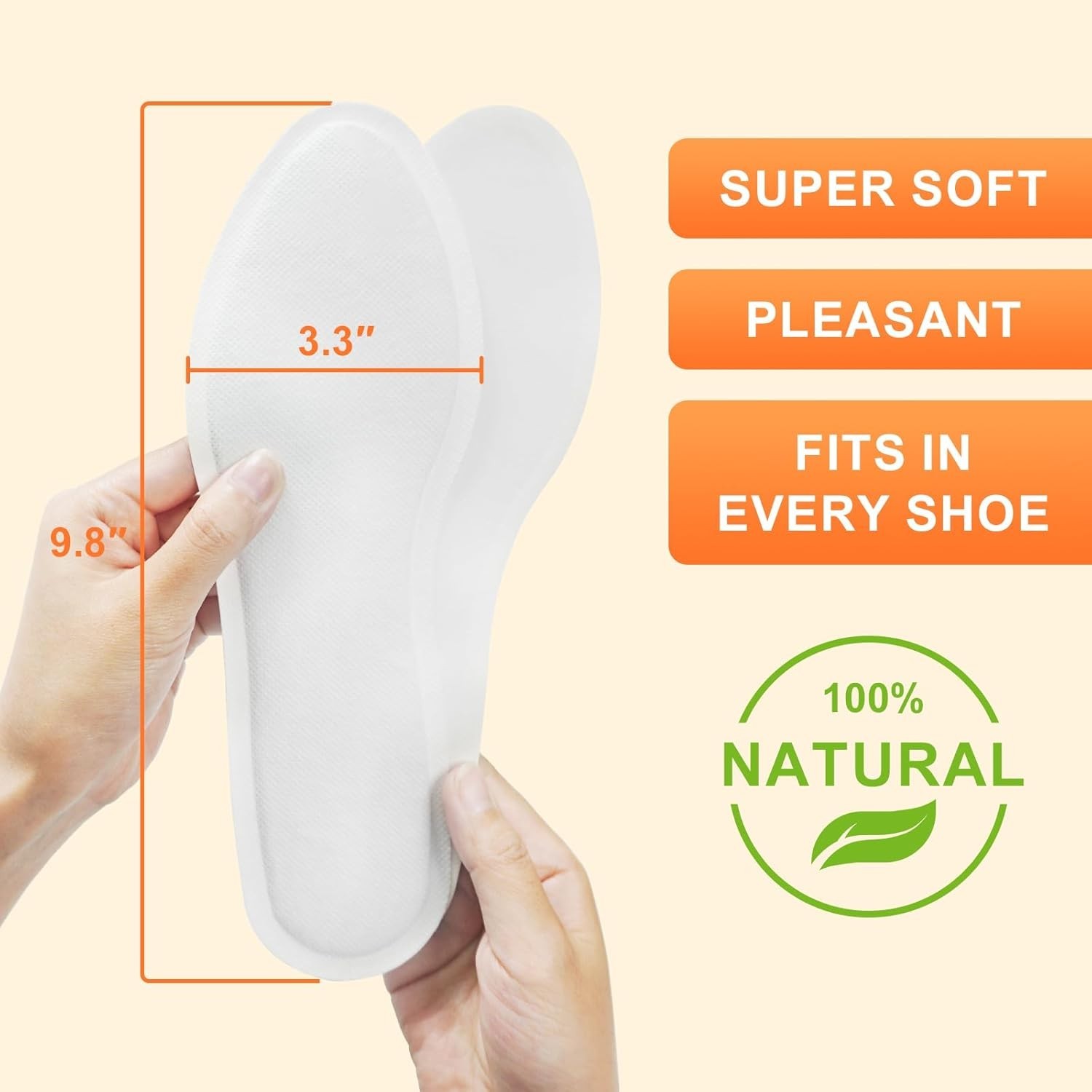 Disposable Insole Foot Warmers 7/10/16/40 Pairs Value Pack, Provide 12 Plus H...