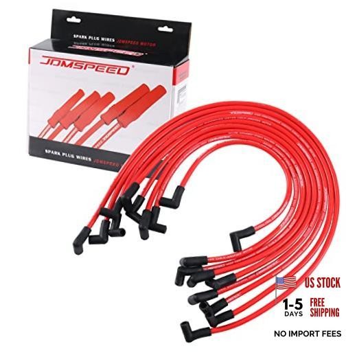 JDMSPEED New 10.5mm Spark Plug Wire Set Replacement for HEI SBC BBC 350 383