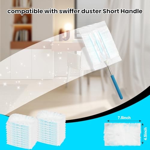 60 Count Disposable Duster Refills for 60count+1handle Upgrades Light Blue(60)