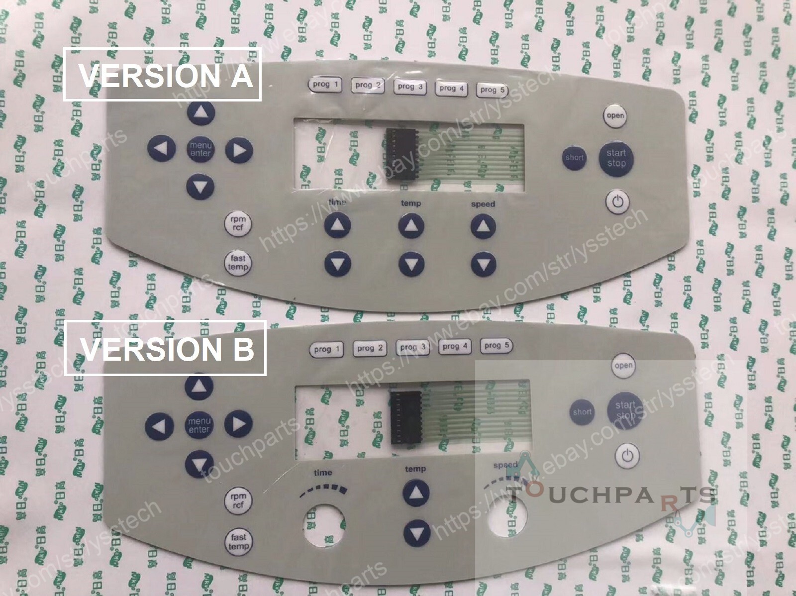 Operating Membrane Overlay for Eppendorf 5430R Refrigerated Centrifuge w/ Knobs