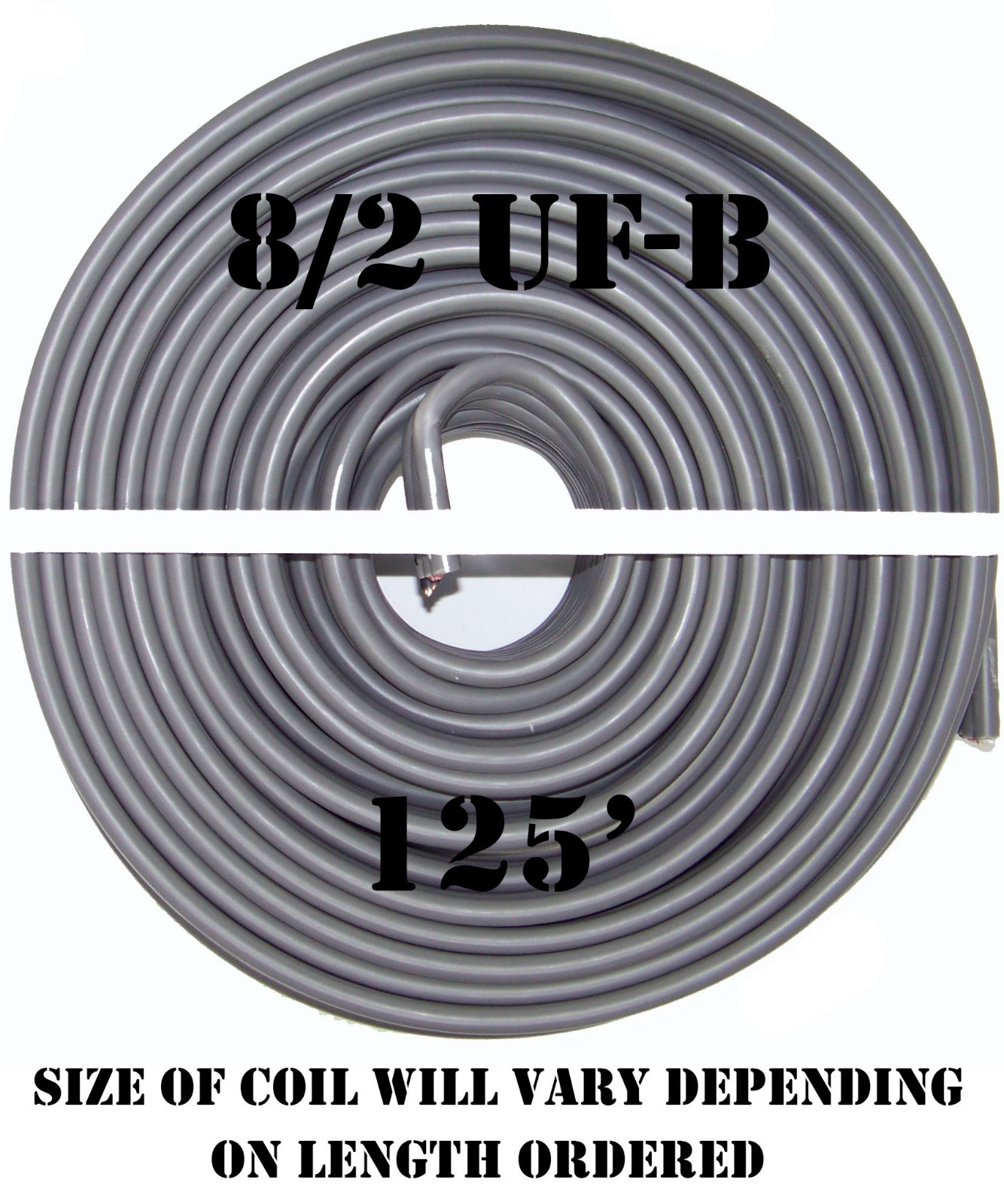 8/2 UF-B x 125' Southwire Underground Feeder Cable