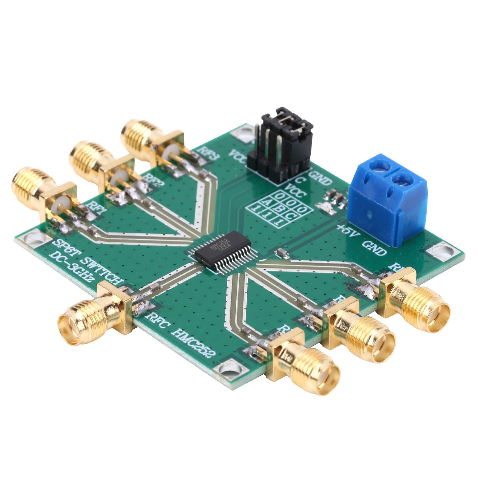 HMC252 DC-3GHz Non-Reflective RF Switch Module Single-Pole 6 Throw Switch