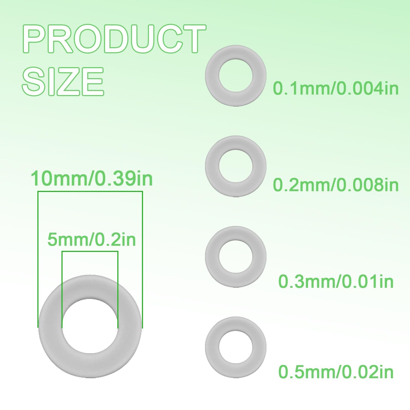 Compatible M5X10MM Steel Washer Set – Precision Metal Shims 0.1/0.2/0.3/0.