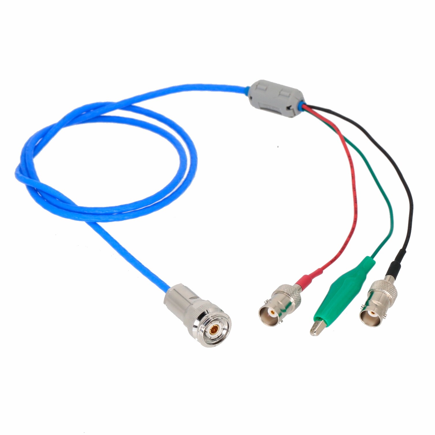 Triax TRT Male to Dual BNC Female + GND Alligator Clip Cable M17/176-00002 1~6FT