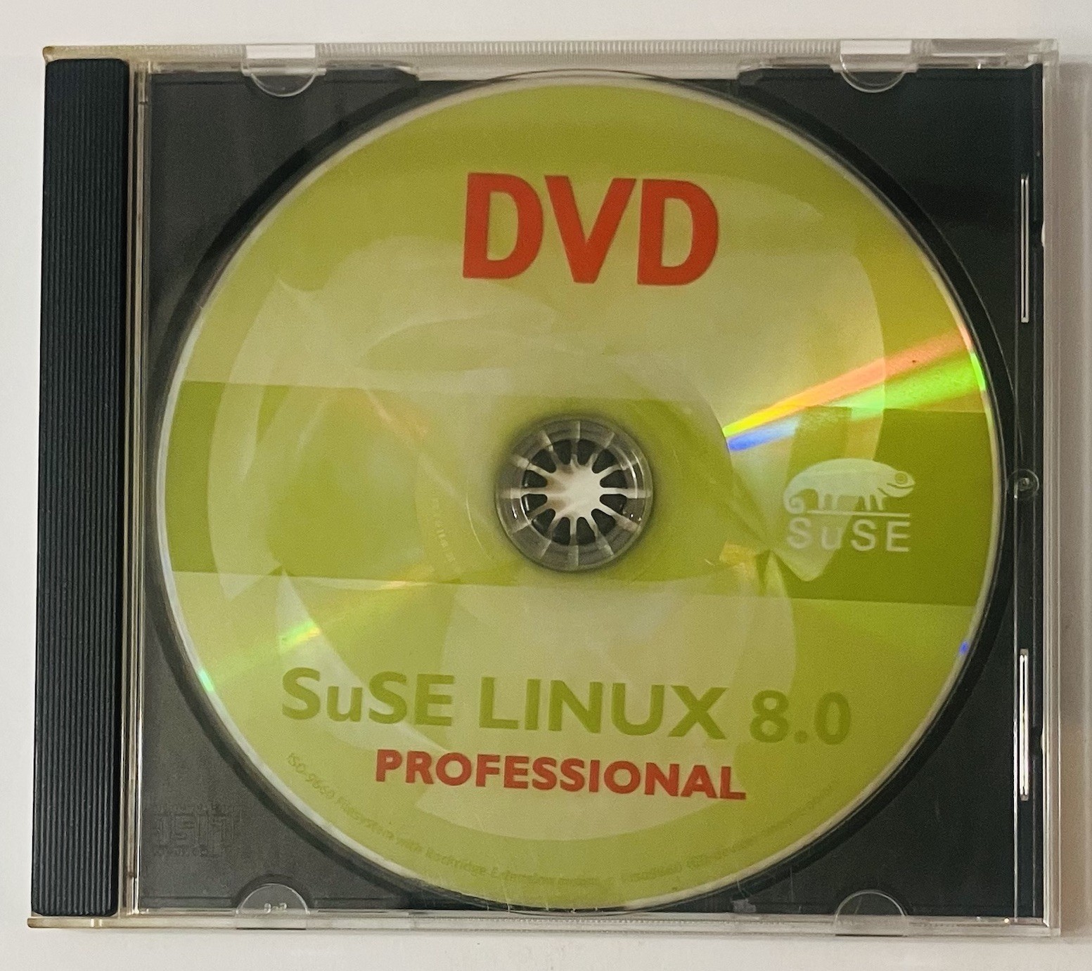 SuSE Linux 8.0 Professional DVD 2002 Vintage Linux Install Disc Tested