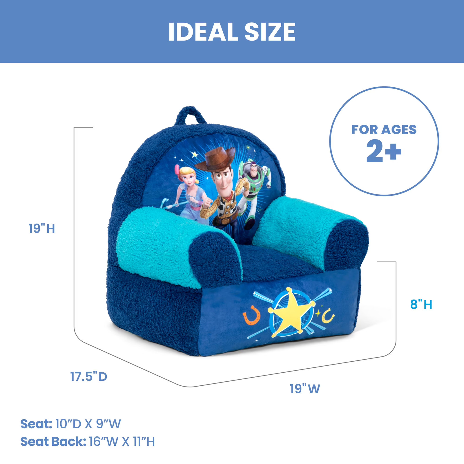 Cozee Buddy Chair, Blue