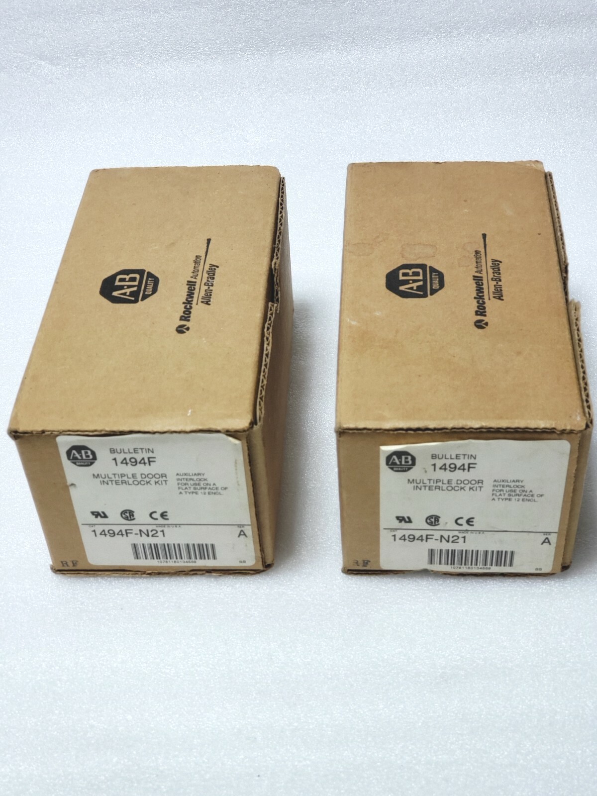 Lot of 2 - Allen Bradley 1494F-N21 Multiple Door Interlock Kit,Type 12 ENCL  NOS