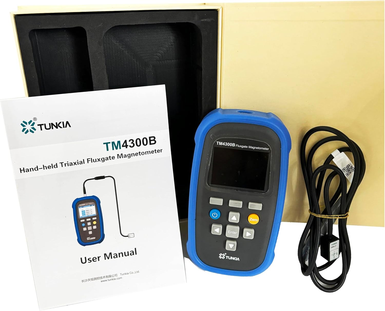 Three-axis Fluxgate Magnetometer Tesla Meter Gauss Meter with Class 2 0-2000μT
