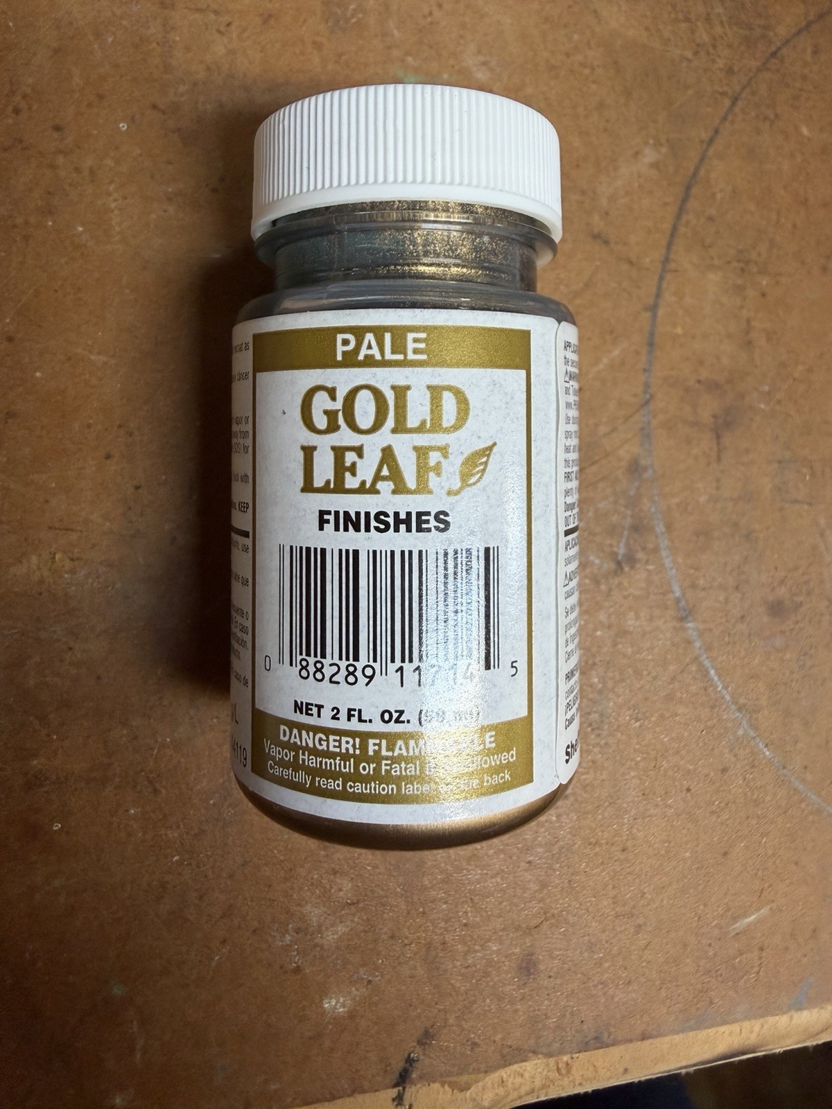 Sheffield Gold Leaf Finishes PALE Paint Exterior  &Interior 672 g/L 2 oz 59 Ml