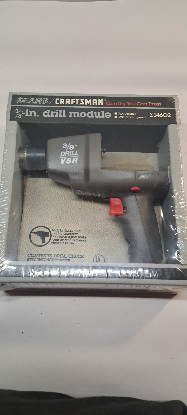 SEARS/CRAFTSMAN MODULAR TOOL SYSTEM 3/8” REVERSIBLE DRILL MODULE 914602