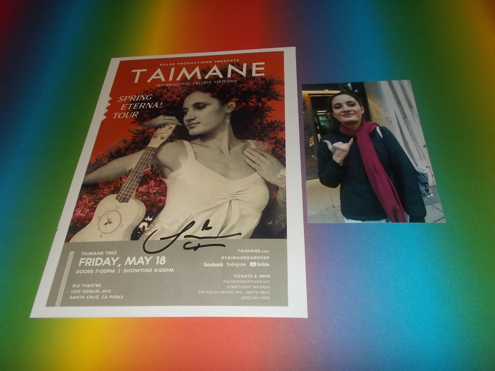 Taimane Gardner AIR  sexy signed autograph Autogramm 8x11 inch foto in person