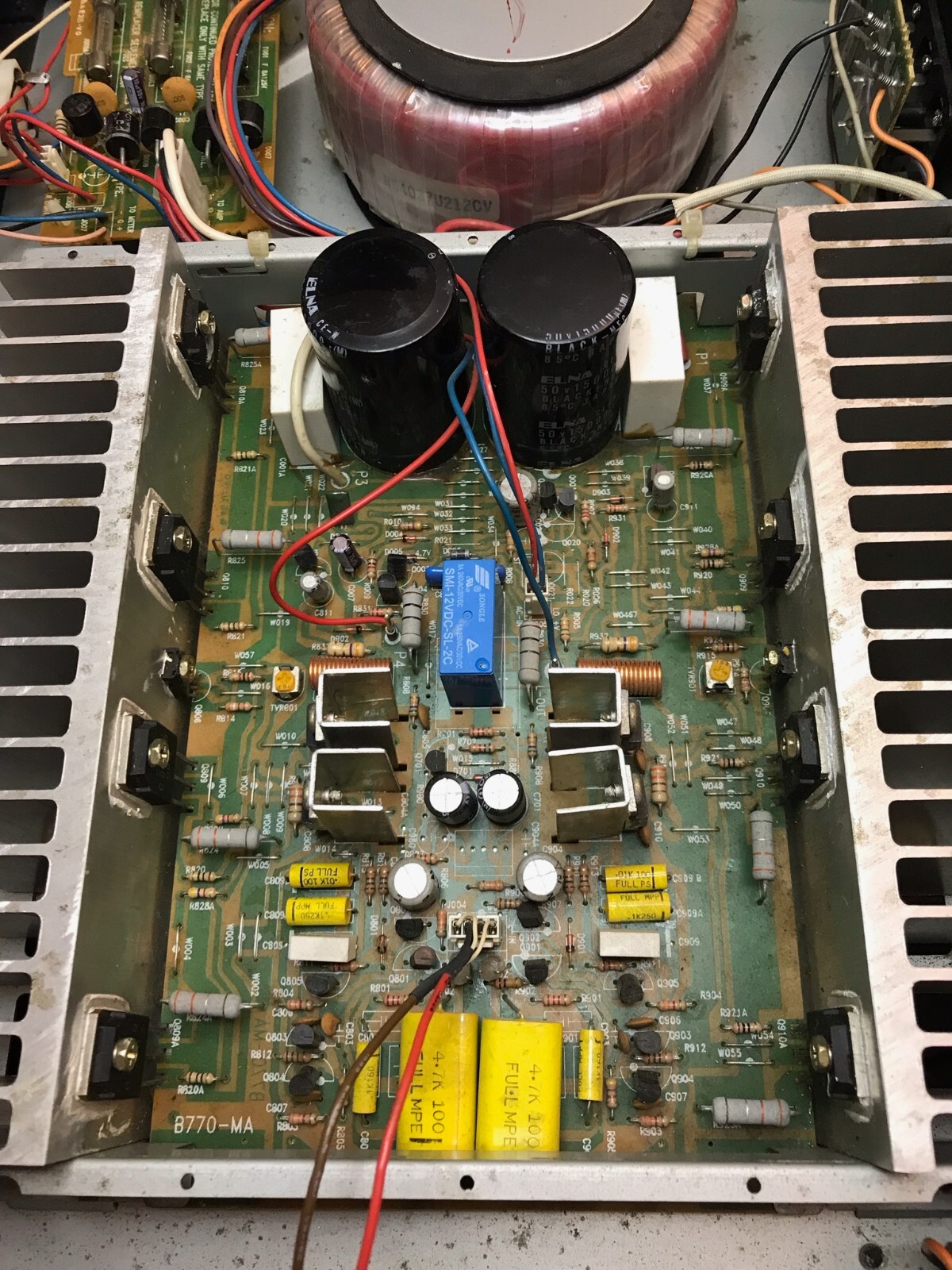 12VDC Output Relay for CARVER TFM-6C 6CB 15 15CB Amplifiers