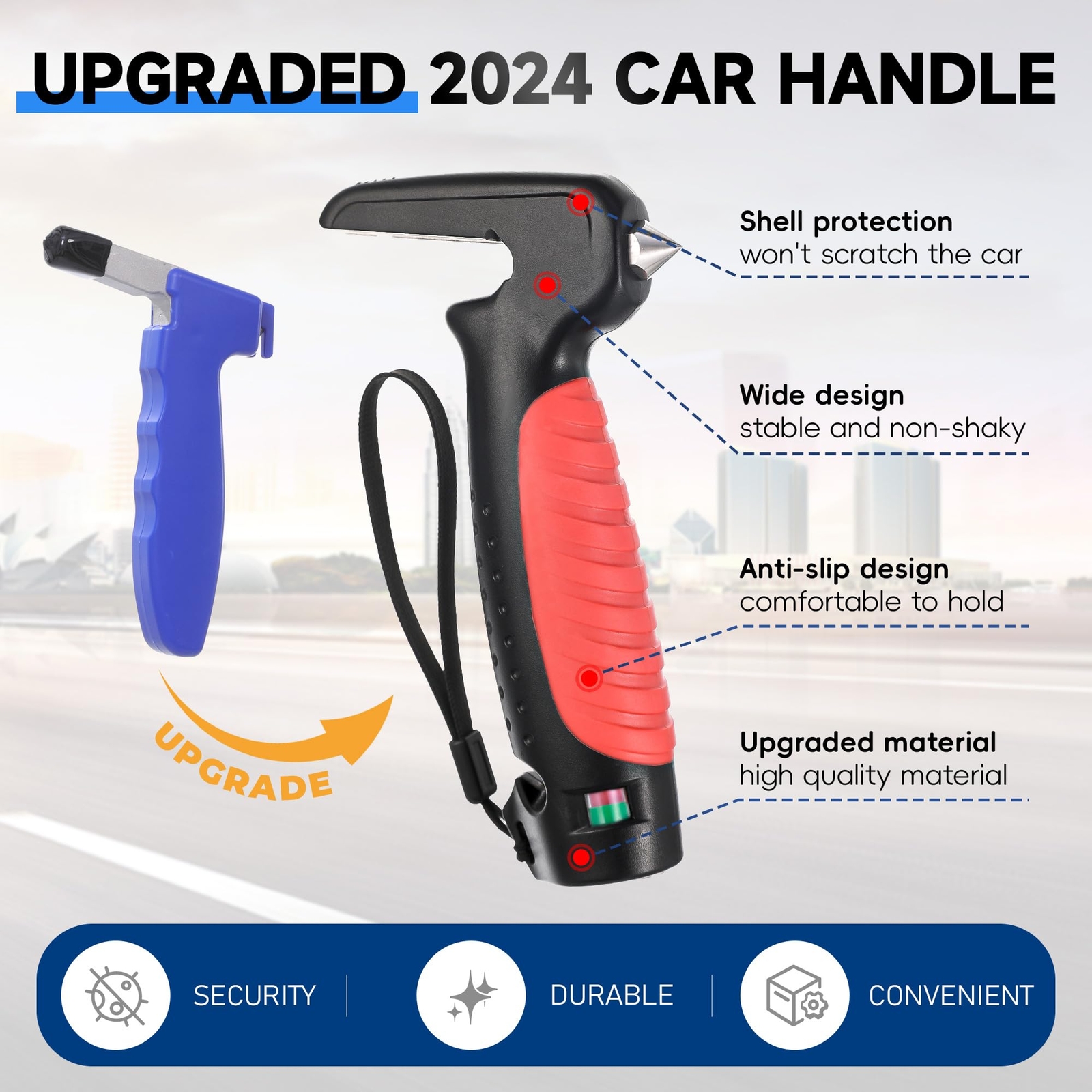 4 in 1 Car Door Handle Assist for Elderly 2PCS - Multifunction Car Transfer A...