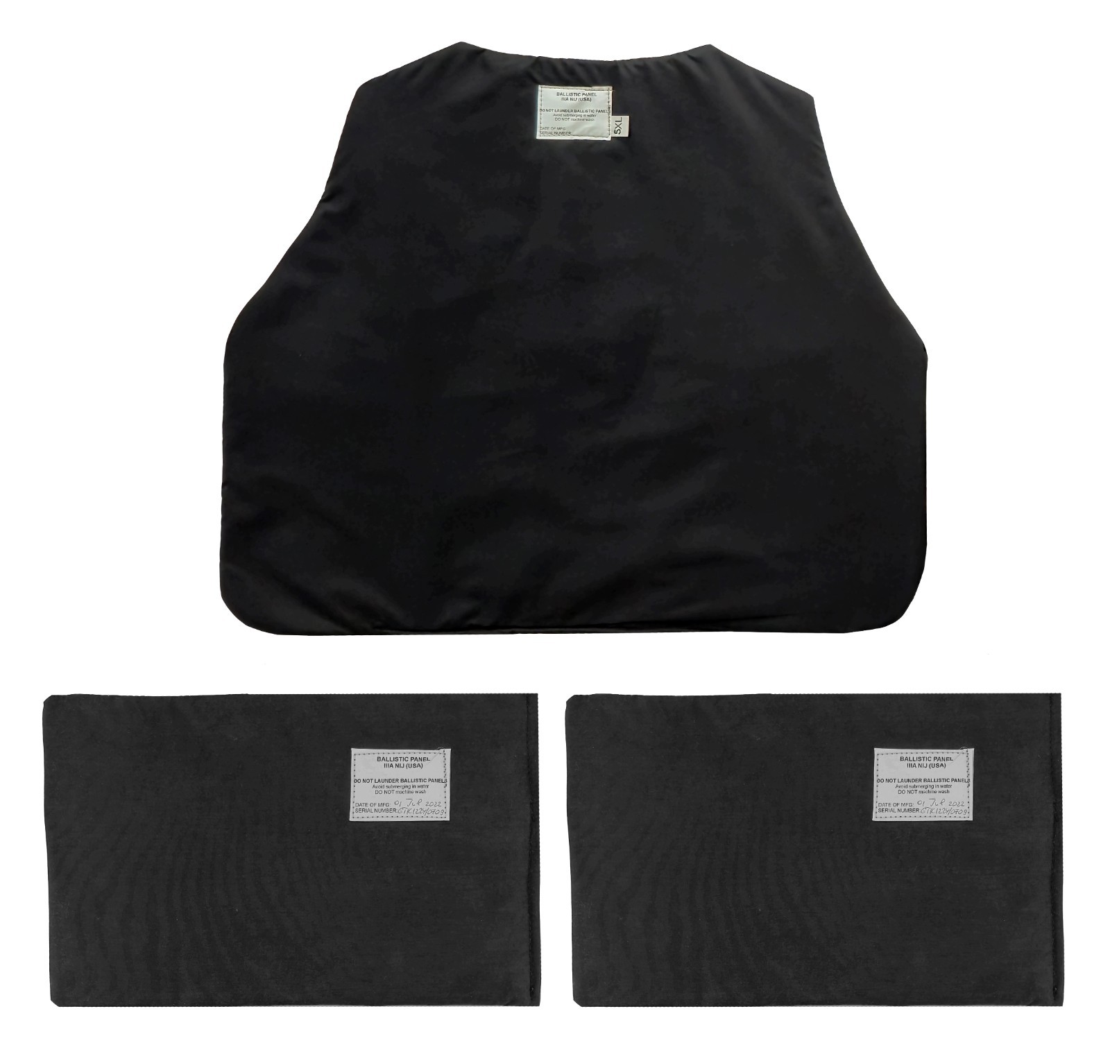 Rear & Lateral Protection IIIA Soft Inserts Set for Shark 5XL Tactical Vest