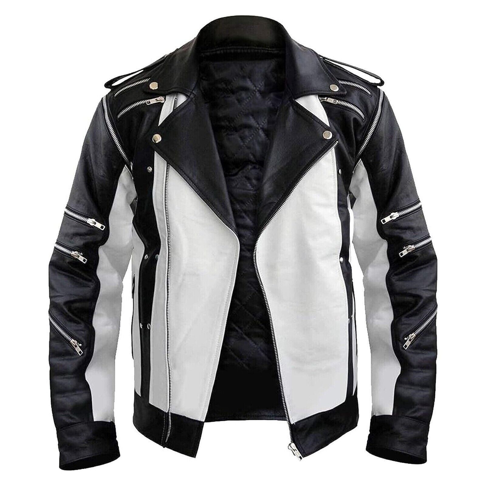 Michael Jackson Inspired MJ Thriller Pepsi Handmade Real Leather Jacket