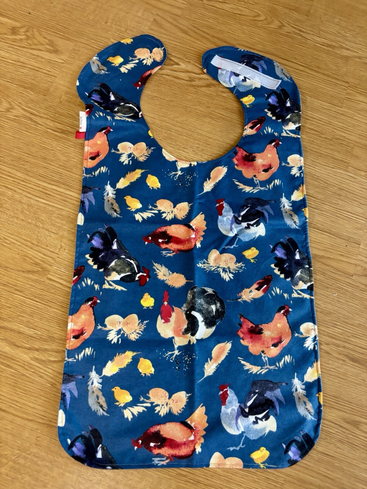 Adult Bibs for Eating, Chickens Print Reusable Adult Bibs,  Bibs for Adult Gift