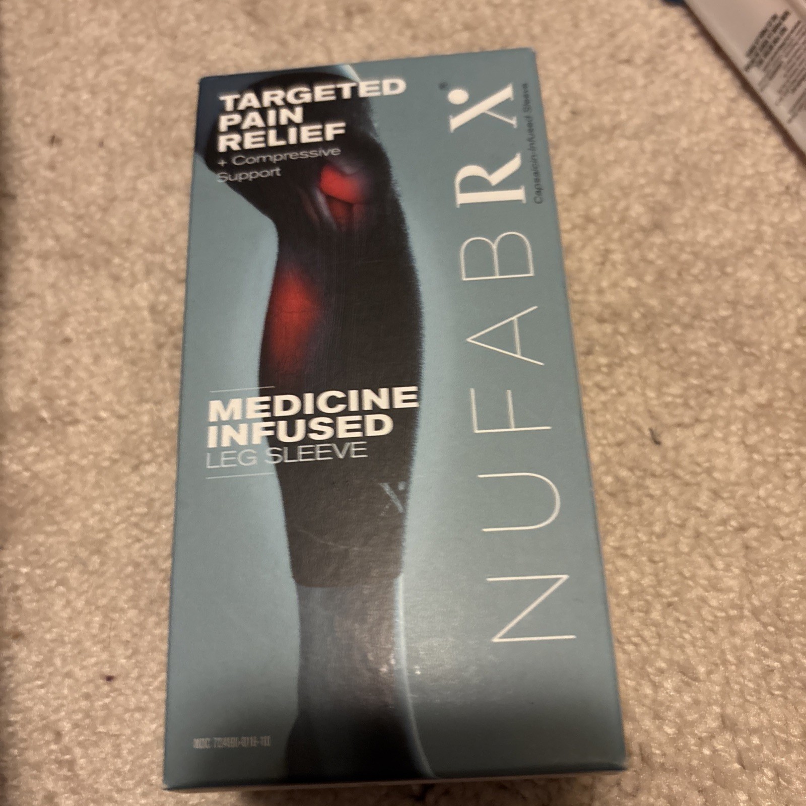 Nufabrx Pain Relieving Compression Calf Sleeve for Men and Women