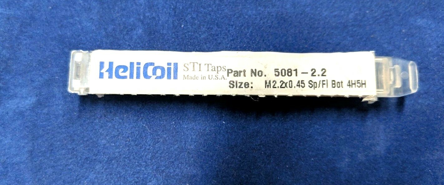 LOT OF 2 Helicoil 5081-2.2 TAP M2.2X0.45 Sp/FL BOT 4H5H 4H STI Taps  (Lok-91)