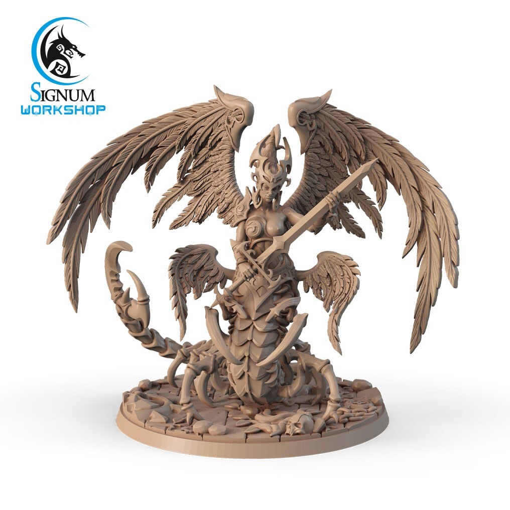 Nyarael Spawn Of The Abyss Signum Workshop,  Monstrous Angel Miniature DND
