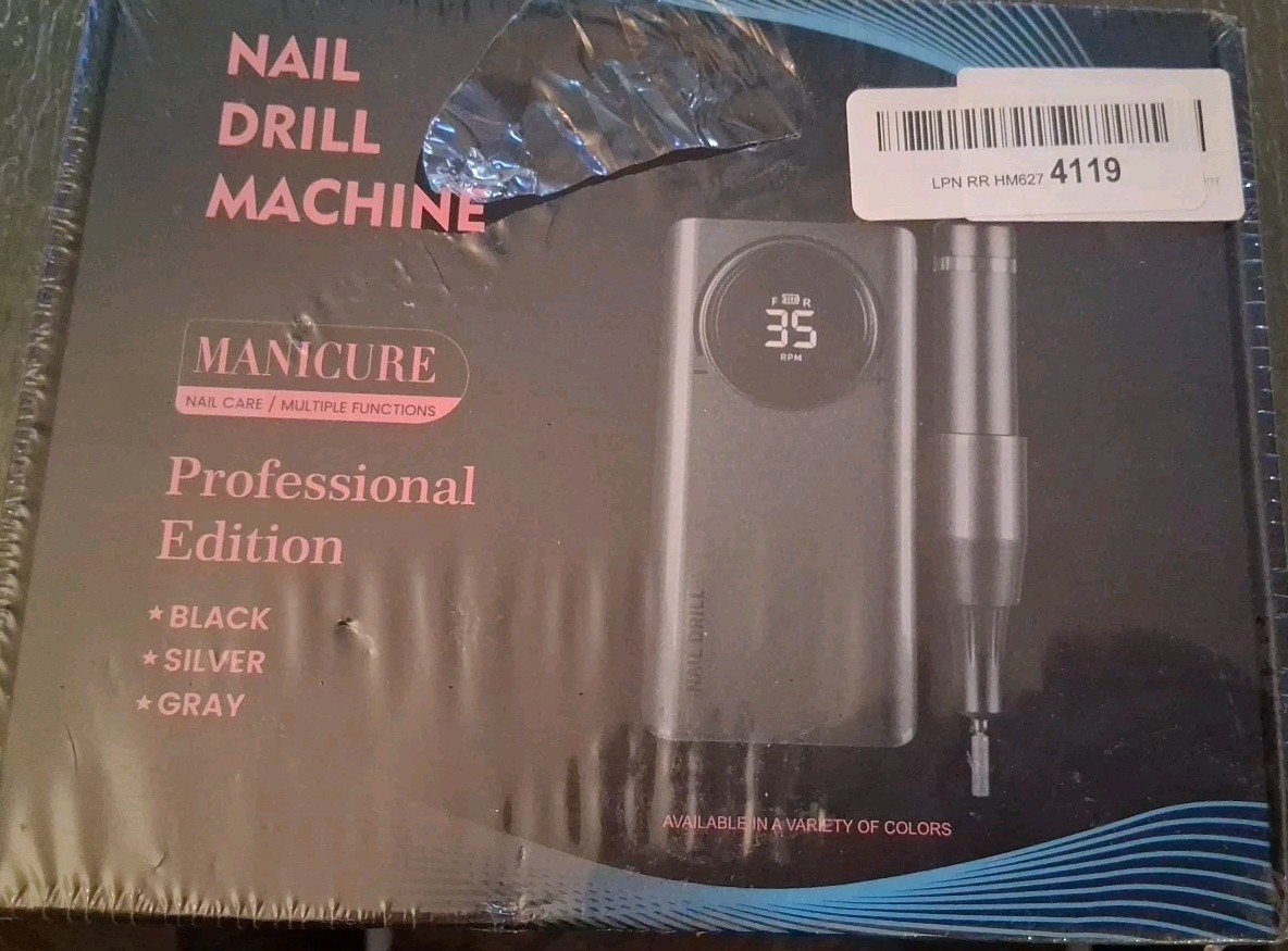 Grey  Professional Electric Nail Drill Machine