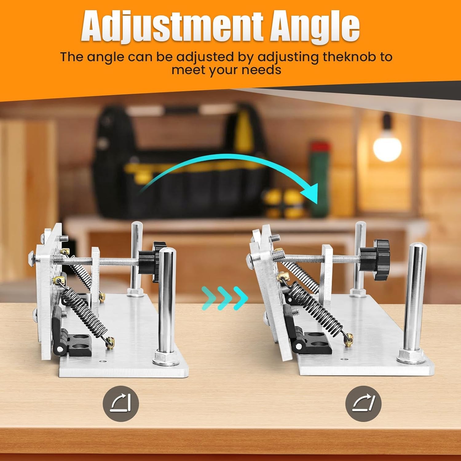 Knife Sharpening Jig Adjustable Angle Belt Grinder Knife Beveling Tool Small