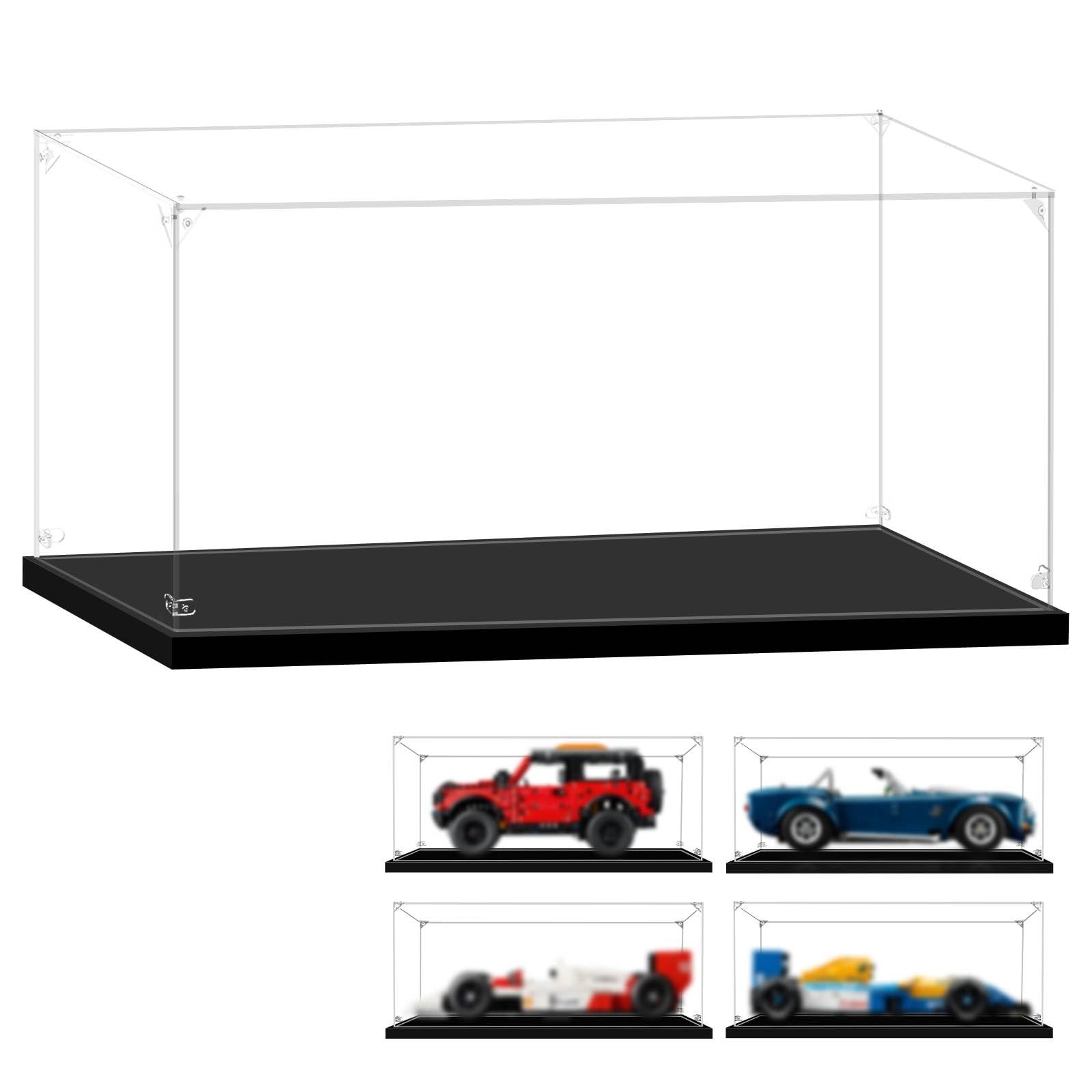 Display Case for Lego 1:12 Scale Car 14.96x7.87x7.08in | Fits 42213 10265 10279
