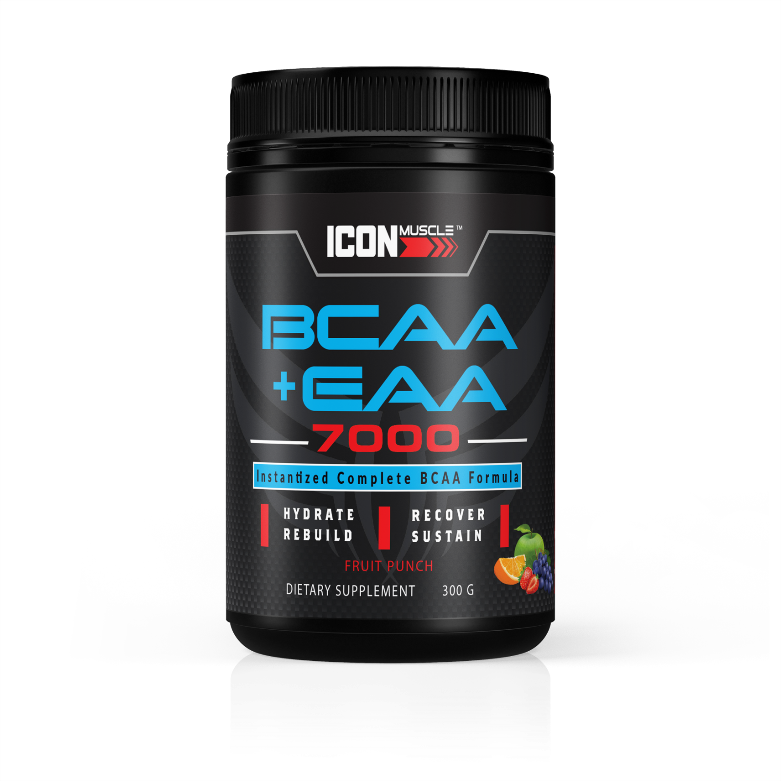 Icon Muscle BCAA+EAA Amino Acid Powder Intra Post Workout
