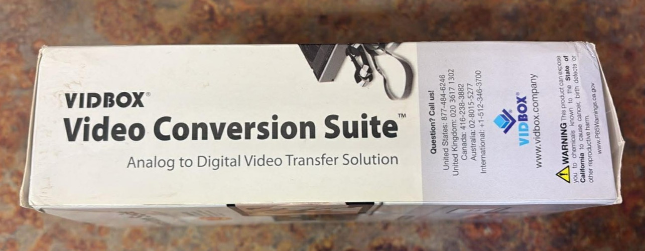 Vidbox Video Conversion Suite Analog To Digital Video Transfer Solution For PC
