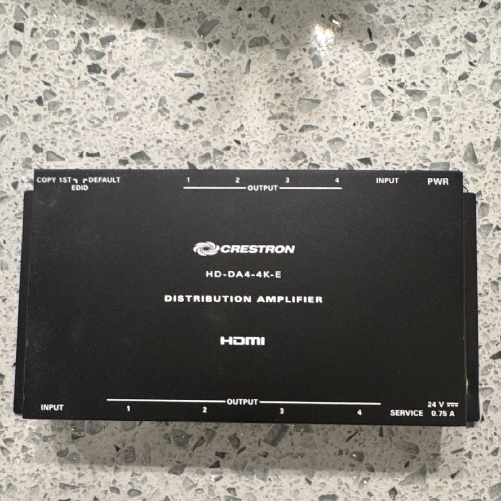 Crestron HD-DA4-4K-E HDMI Distribution Switcher 1x4 4K Console/Tabletop