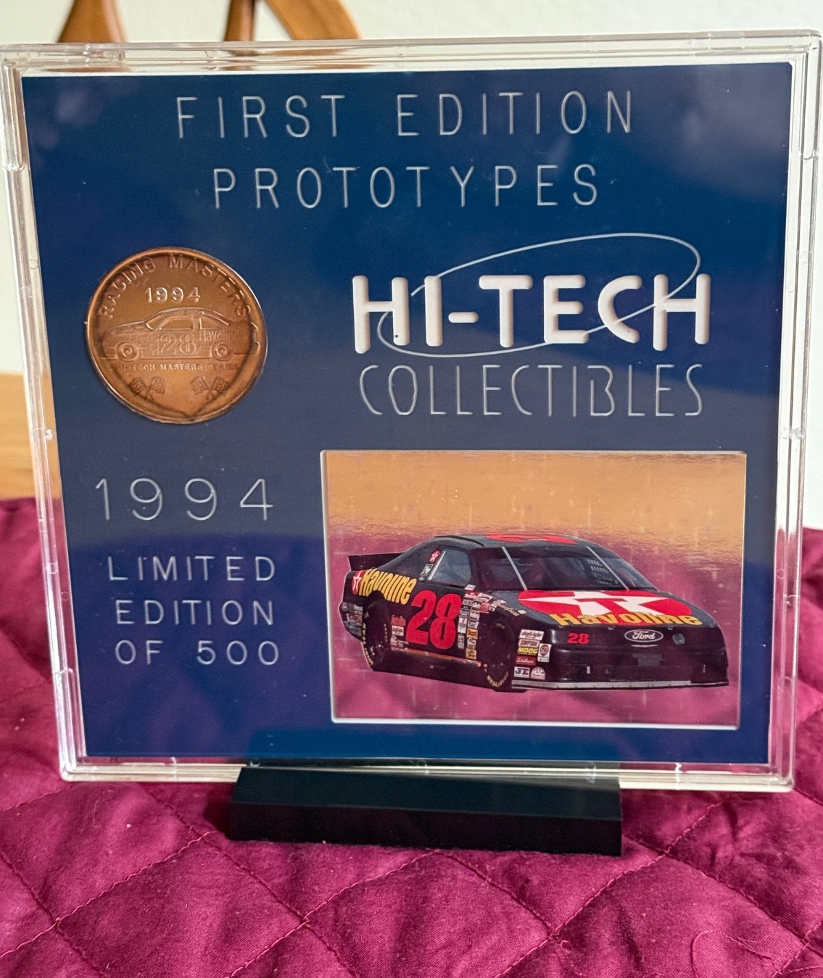 1994 Hi-Tech Collectibles First Edition Prototype NASCAR driver Davey Allison