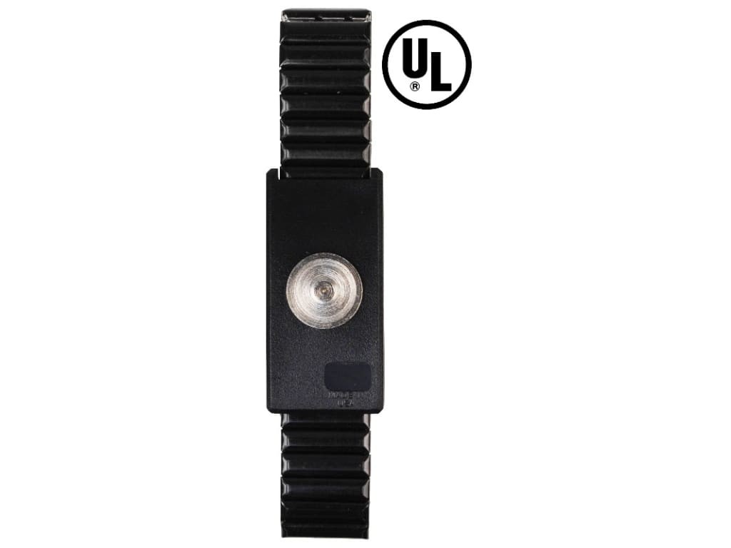 Desco 09186 - Jewel single wire MagSnap adjustable metal wrist strap - without