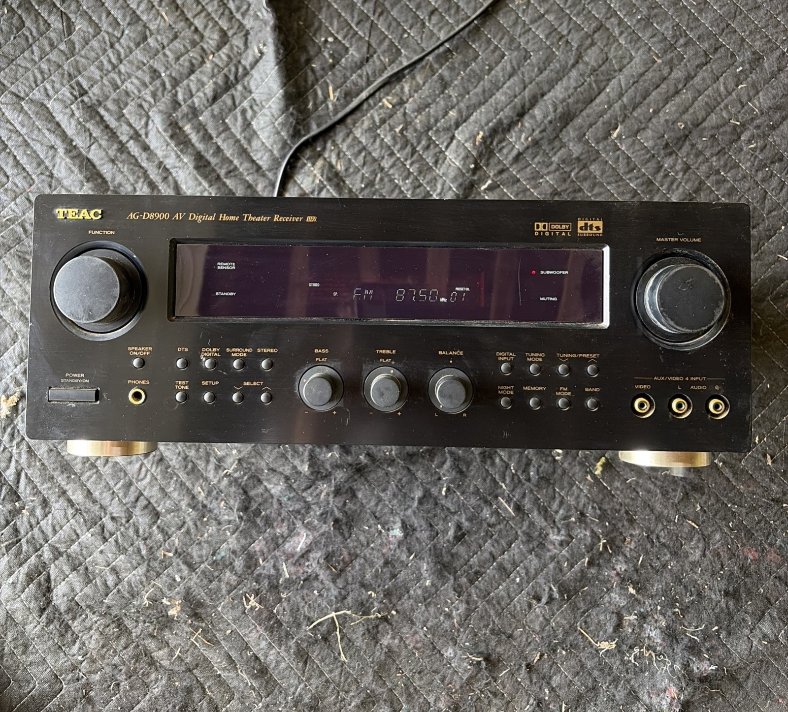 Teac AG-D8900 AV Digital Home Theater Receiver Tested WORKS - Free Shipping!