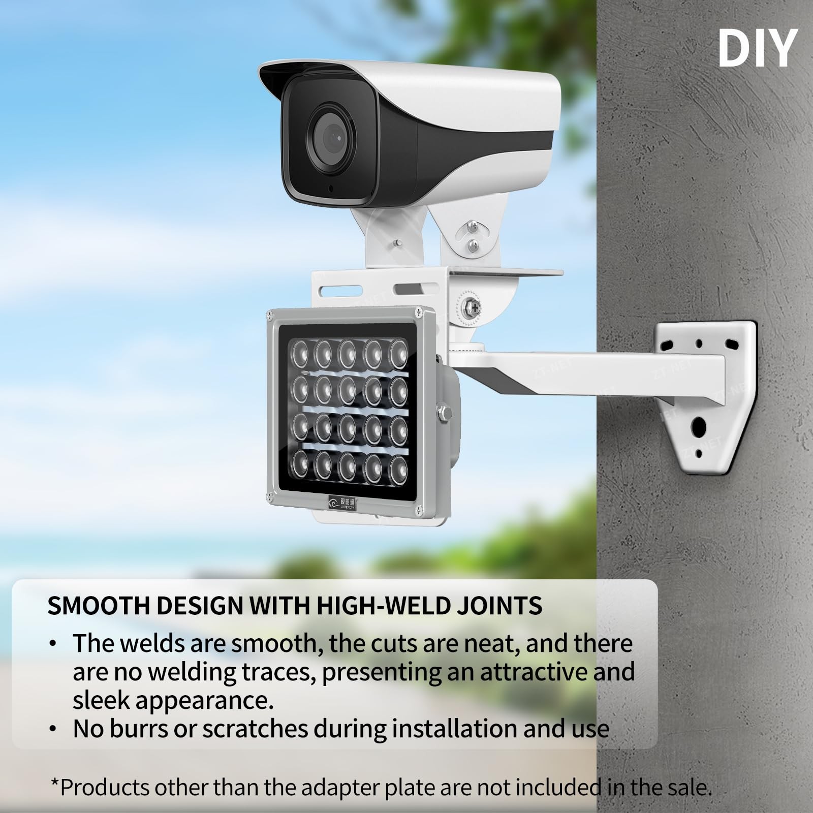 CCTV Mount Bracket LShape Security Plate Universal Wall Ceiling Mounting