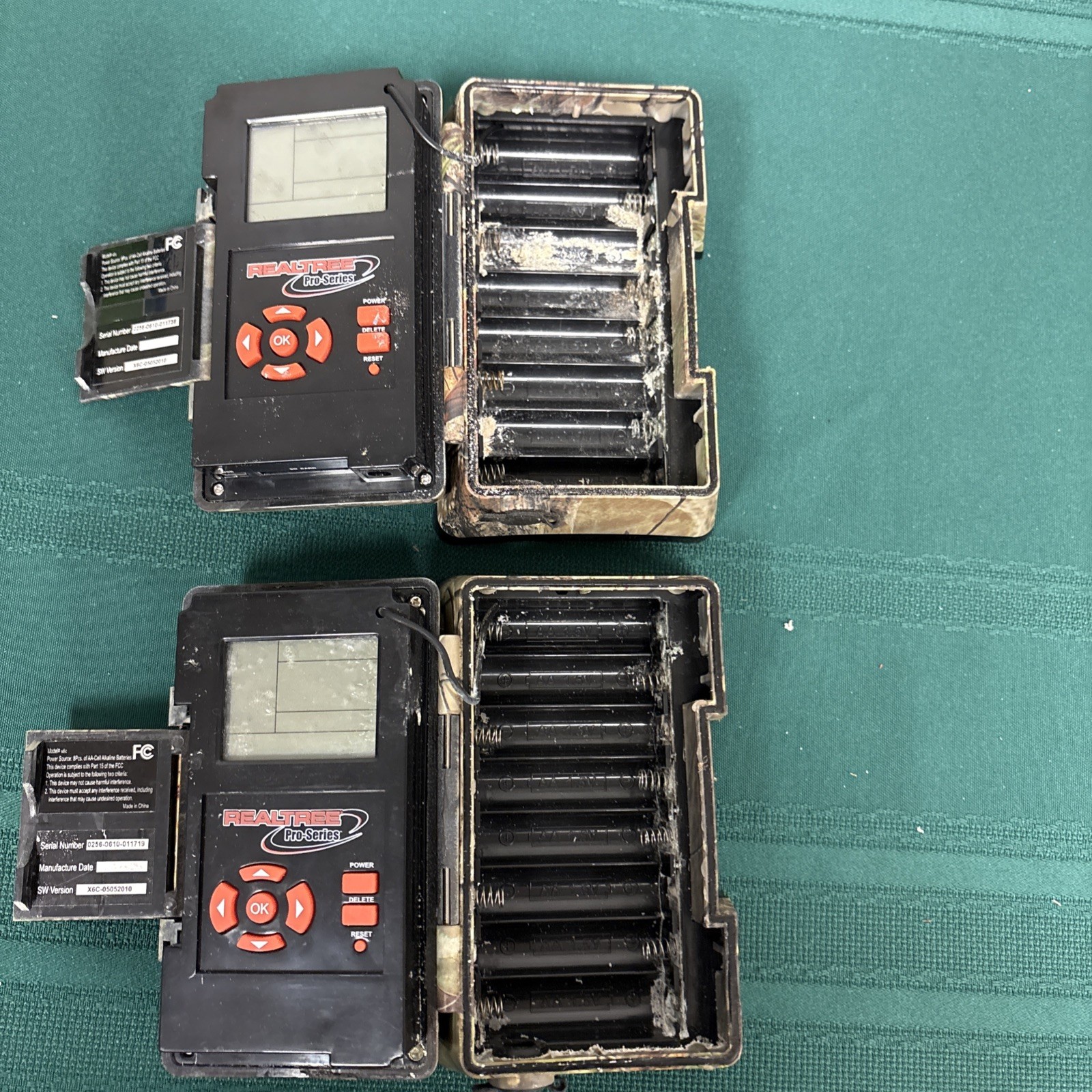 2 Pack Wildgame Innovations Real tree Pro Series X6C Trail Camera Untested As Is