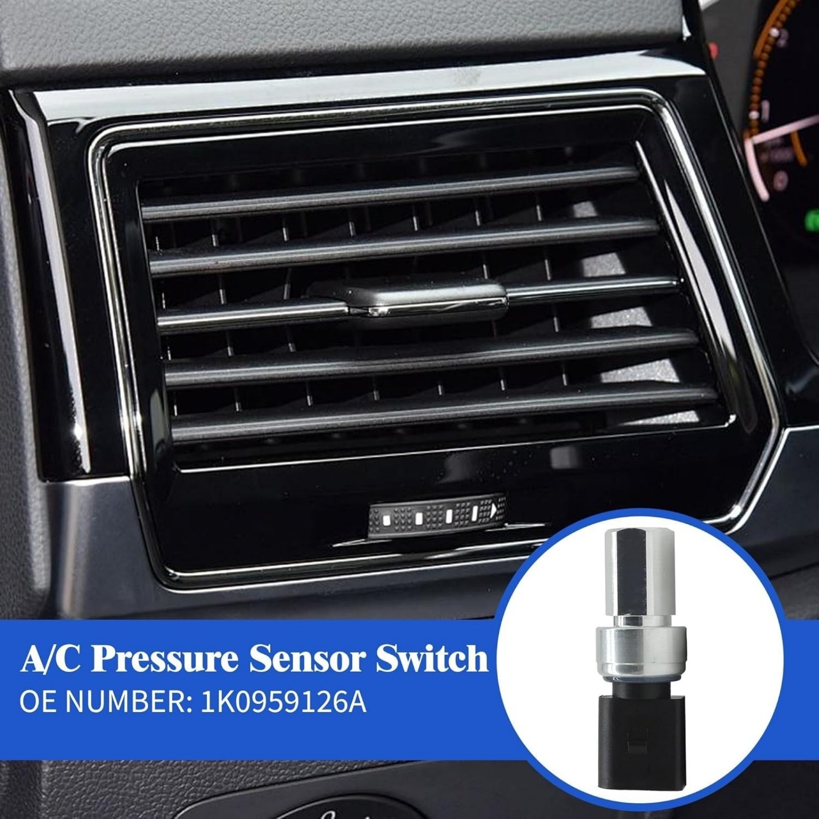 Air Conditioning A/C Pressure Sensor Switch For VW Beetle Jetta Passat Golf CC