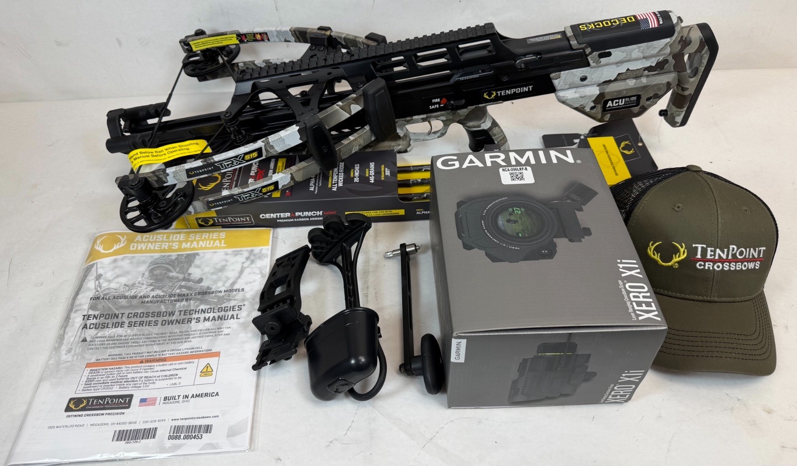 TenPoint TRX515 XERO, ACUslide MAXX, Garmin XERO X1i Scope (Vektra) CB24001-7879