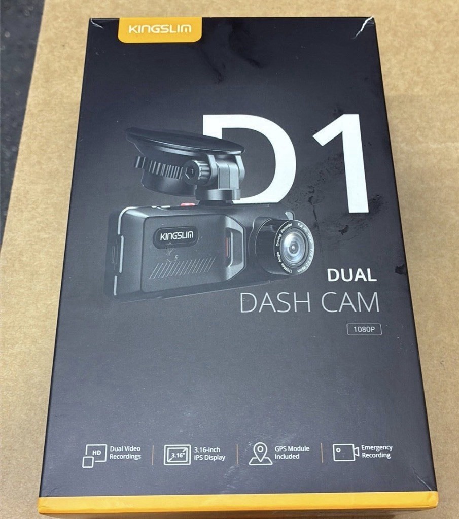 Kingslim D1 pro Dual Dash Cam 4K - Front and Inside Dash Camera GP KH-A405