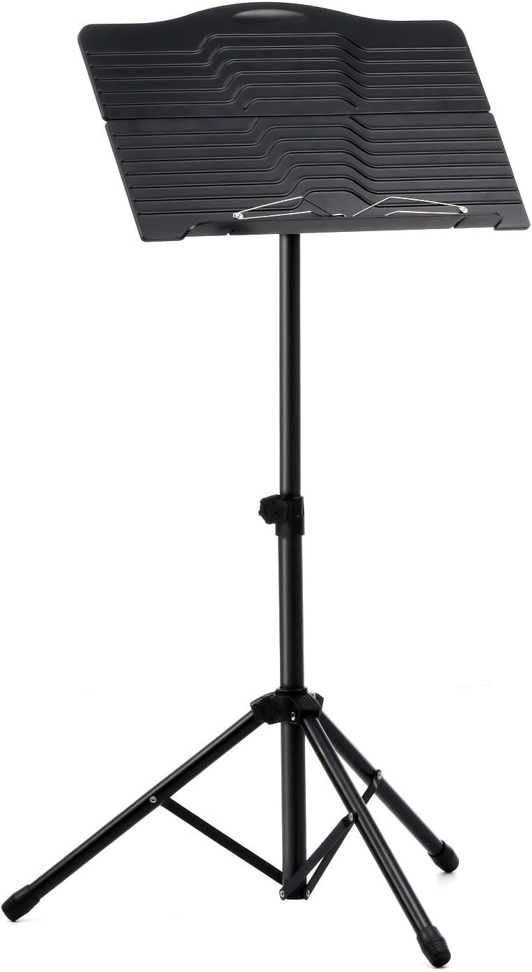 Foldable Music Stand with Light and Accessories - Versatile for Stage or Studio