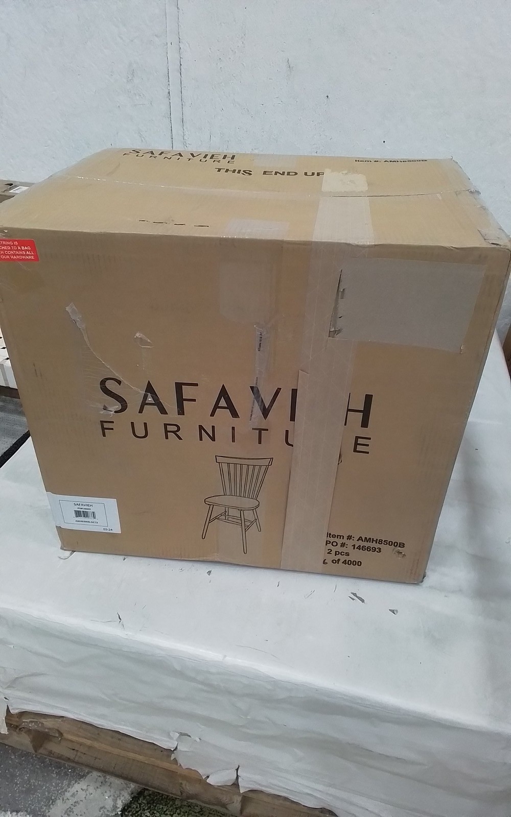 Safavieh PARKER SPINDEL SIDE CHAIR, Reduced Price 2172773578 AMH8500B
