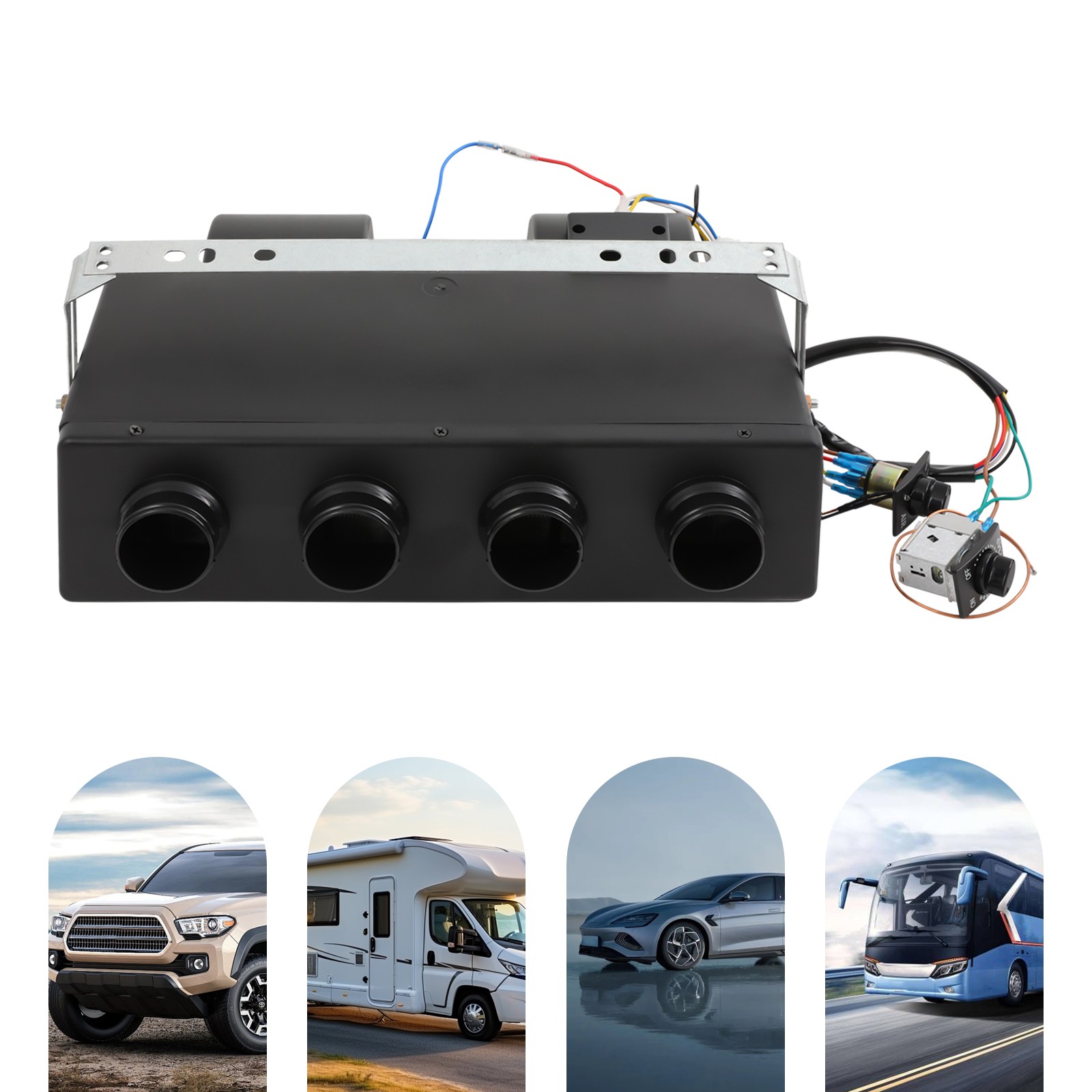 Universal 12V Car Underdash A/C Air Conditioning Evaporator Cooling Unit 3 Speed